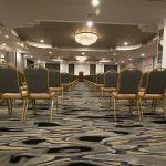 meeting room setup with audience chairs