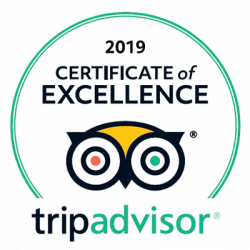 2019 certificate of excellence by tripadvisor